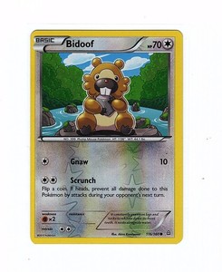 Bidoof 116/160 XY - Primal Clash Reverse Holo - Pokemon Card