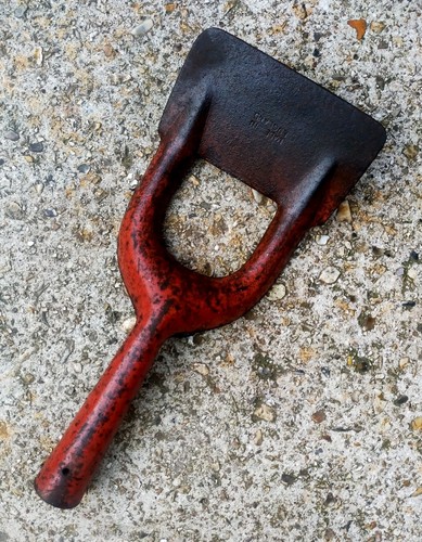 Vintage Red Dutch Hoe Head Old Hand Tool Garden Tools.