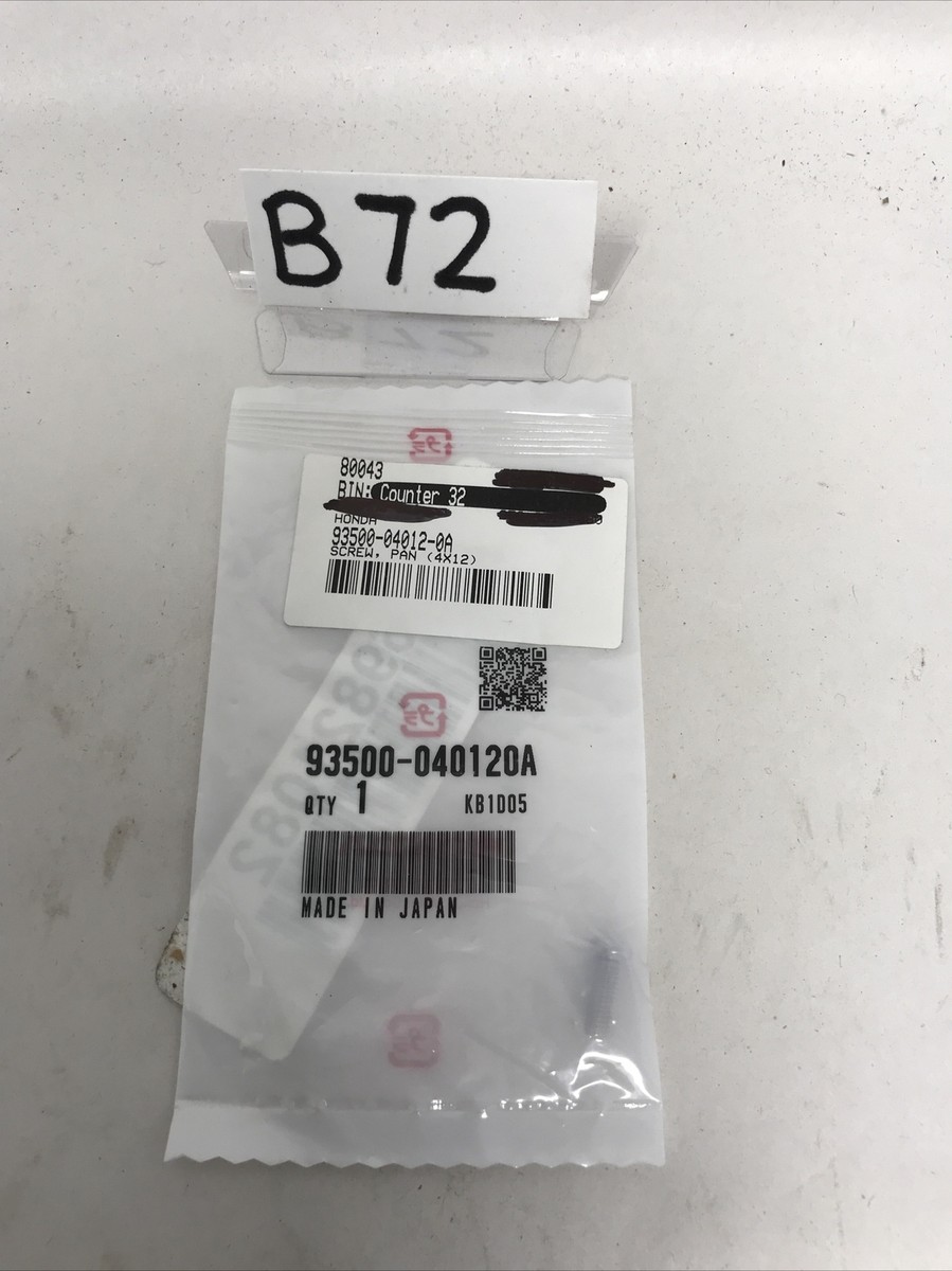 NOS HONDA RS125R / RS250R CARB SCREW 4X12 93500-040120A NOS