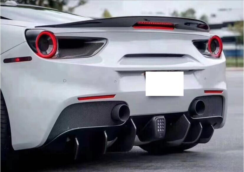 US Stock Carbon Fiber Rear Trunk Spoiler for Ferrari 488 GTB Spider