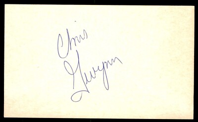 Chris Gwynn Baseball Index Card Signed Auto Autograph (no COA) *e2