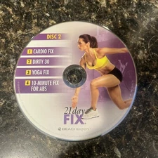21 Day Fix Replacement Disc 2 DVD: Cardio, Dirty 30, Yoga, 10-Minute Abs Workout