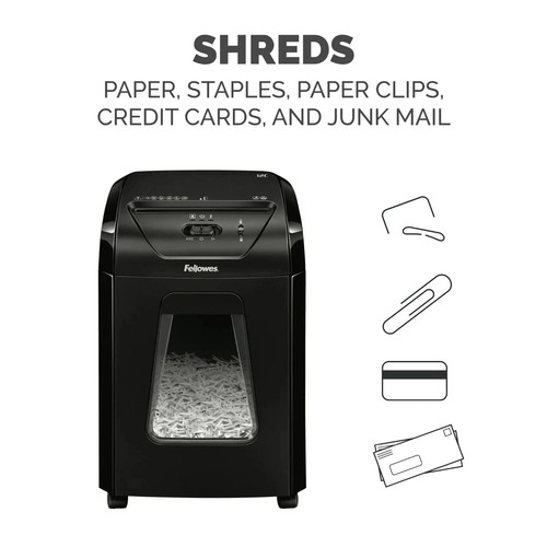 Fellowes Powershred 12 Blatt Cross-Cut Papier Home Office Aktenvernichter - Bild 3 von 8