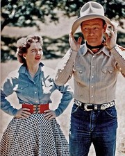 RARE STILL ROY ROGERS AND DALE COLOR OFF CAMERA 1