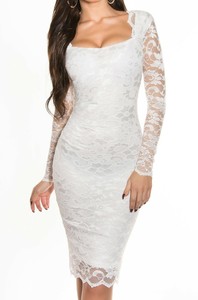 vestito pizzo bianco