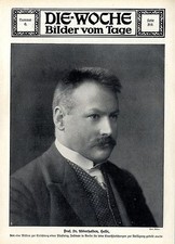 Prof. dr Emil Abderhalden Halle Physiolo. Instytut w Berlinie obrazek dokument 1914