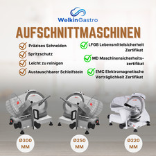 Aufschnittmaschine  ᴓ220 | ᴓ250 | ᴓ300mm inkl. Schleifstein