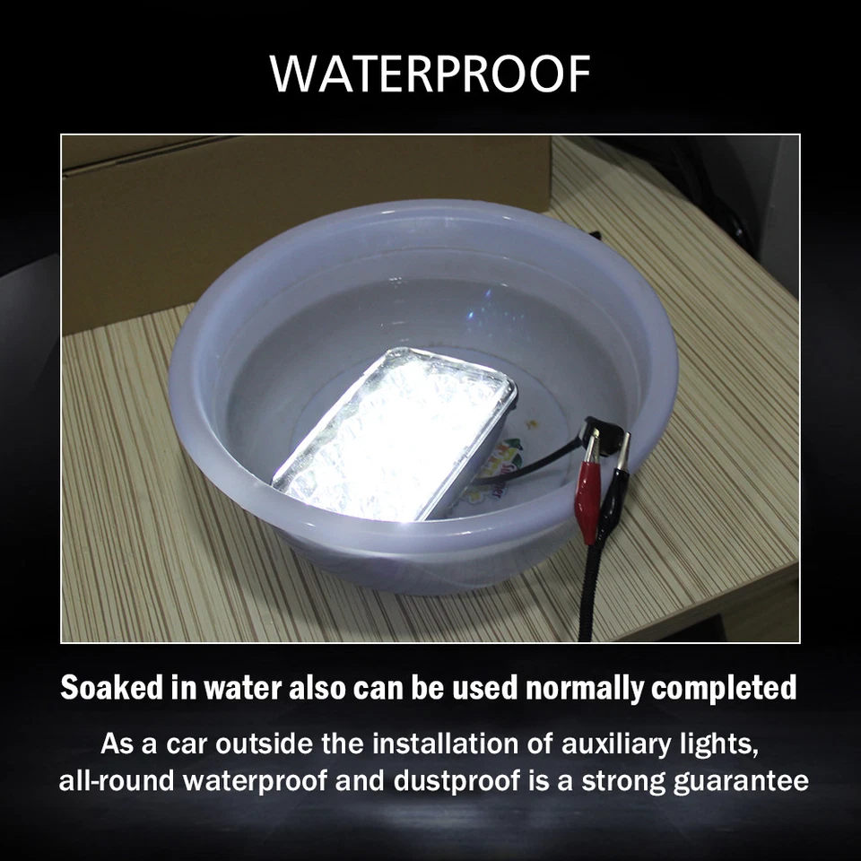 4X LED Headlights For Freightliner FLD120 FLD112 4x6'' Light Hi/Lo Sealed Black - Image 3 of 4