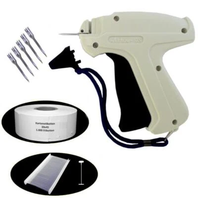 GEBAR E-Set17= Etikettier Pistole ARROW 9S + 5 Nadel 1000 Fäden 1000 Etiketten 30x45
