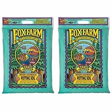 FoxFarm Ocean Forest Potting Soil to Retain Excess Moisture, 12qt (2 Pack)