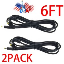 2PC 6ft DC Power 4.0/1.7mm Male to Male 4.0/1.7mm Connector Adapter Cables Leads
