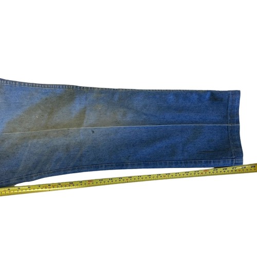Vtg 70's Wrangler DISTRESSED Blue Jeans CARPENTER PAINTER Denim WORK Pants 34/30 - Picture 8 of 10