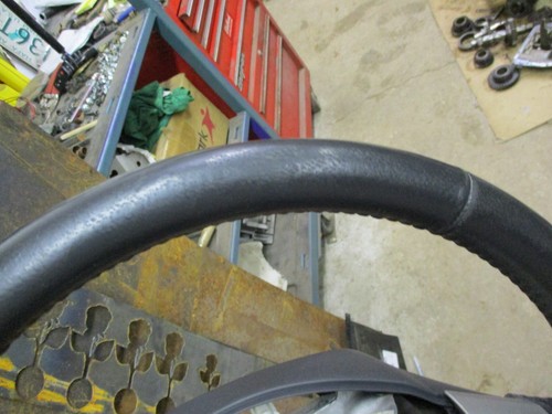 09-13 Toyota Corolla Steering Wheel W/Audio DARK GRAY "LEATHER" HAS SOME WEAR - Picture 5 of 24
