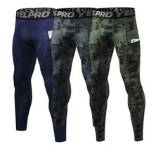 Mens Compression Base Layer Gym Sports Pants Leggings Tight Running Bottoms
