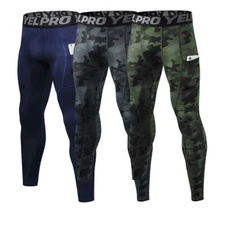 Mens Compression Base Layer Gym Sports Pants Leggings Tight Running Bottoms