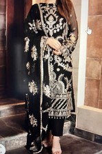 Pakistani Hand Embellished 3 pc stitched suit M New Eid Sale