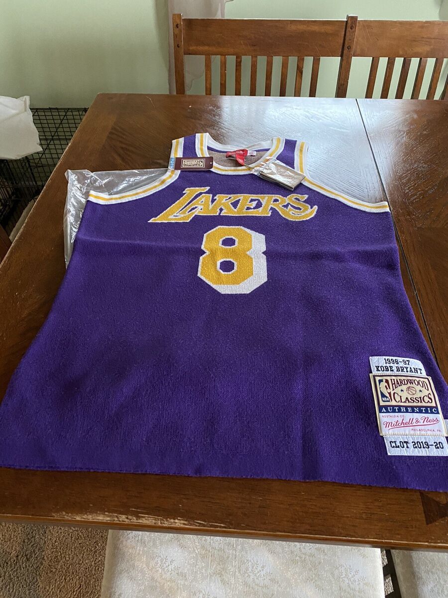Clot x Mitchell & Ness Kobe Bryant Lakers Throwback Jersey Authentic Size  Small