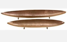 Zimlay Iron Set Of 2 Tray With Brown Finish 30550