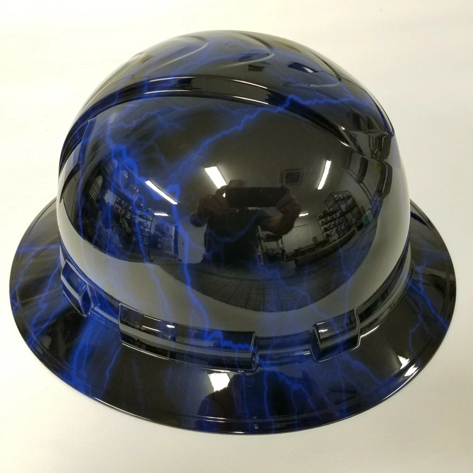 НОВАЯ ПОЛНАЯ КАСКА на заказ с гидрокапыванием СИНЯЯ МОЛНИЯ СУПЕР КЛАССНЫЙ ВИД - Изображение 2 из 4