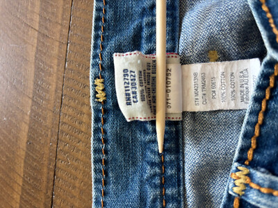 True Religion Nathan Giant Big T Seat 34 | eBay
