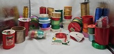 Lot Of 43 Vintage Ribbons Various Sizes, Colors, And Brands New And Used 