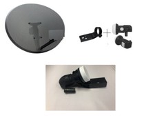 Satellite Dish Kit HD Single LNB Freesat 80cm Hotbird Astra SKY Zone 2 Wall Brac