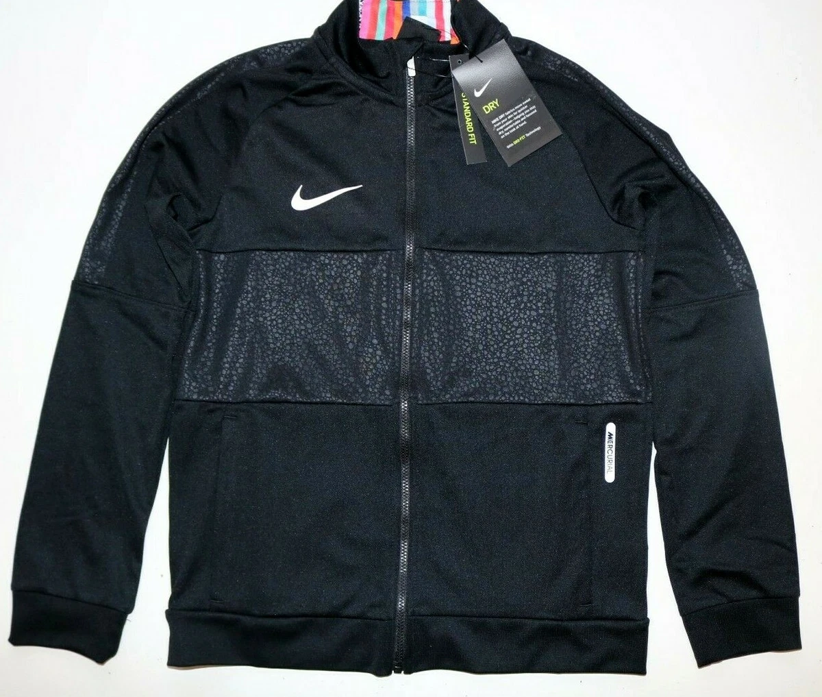 Blanco uit basketbal NIKE MERCURIAL FOOTBALL FULL ZIP TRACK JACKET - BLACK AQ3314-010 KIDS BOYS  S XL | eBay