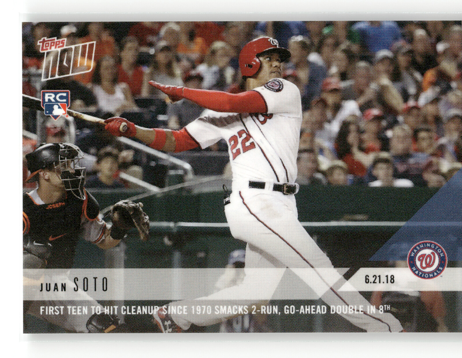 JUAN SOTO Rookie Card 2018 Topps Now #351 Washington Nationals RC, PR: 1465 📈