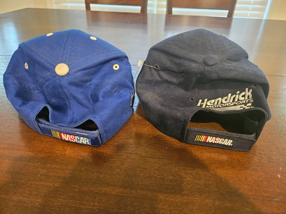 NASCAR Jimmie Johnson Hendrick Motorsports 48 Juego de 2 Sombreros Bandera a Cuadros NUEVO Foto 4 de 4