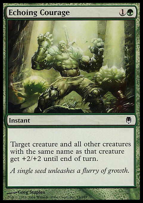 Magic the Gathering MTG Echoing Courage (74) Darksteel   LP