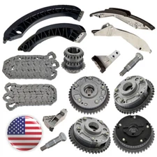 Timing Chain Kit Camshaft Adjuster VVT For BMW 735 740 745 750 X5 4.4L 4.8L N62B