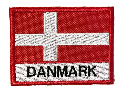 Any Denmark Town City Name Embroidered On To This Danish Danmark Patch (A) - 第 3/4 張圖片