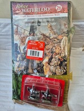 ISSUE 26 DEL PRADO RELIVE WATERLOO SET OF 2 PAINTED LEAD SOLDIERS DWA018 28MM