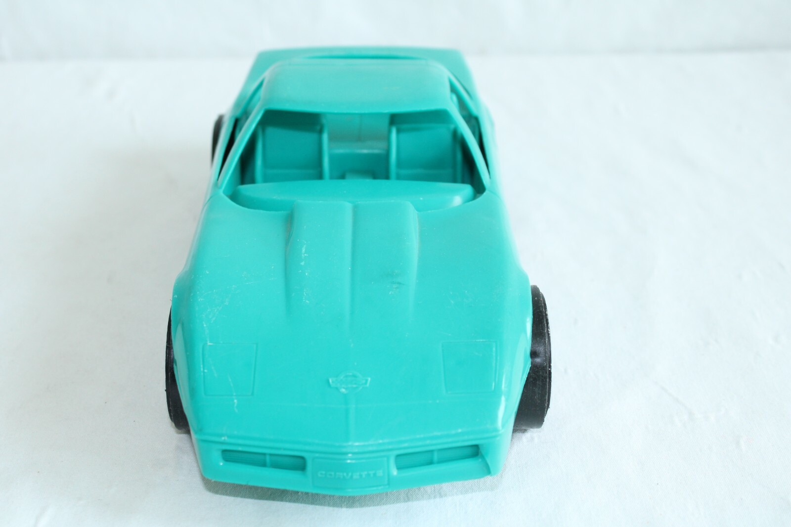 Chevrolet Corvette Green Plastic Toy Car by Strombecker 11.5" Length