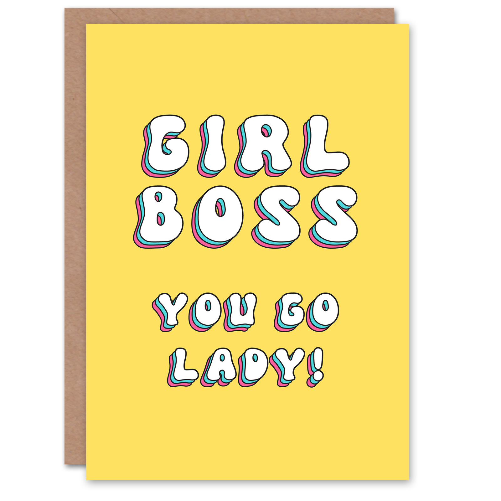 Birthday Card Girl Boss You Go Lady For Her Sister Niece Daughter Greeting Card