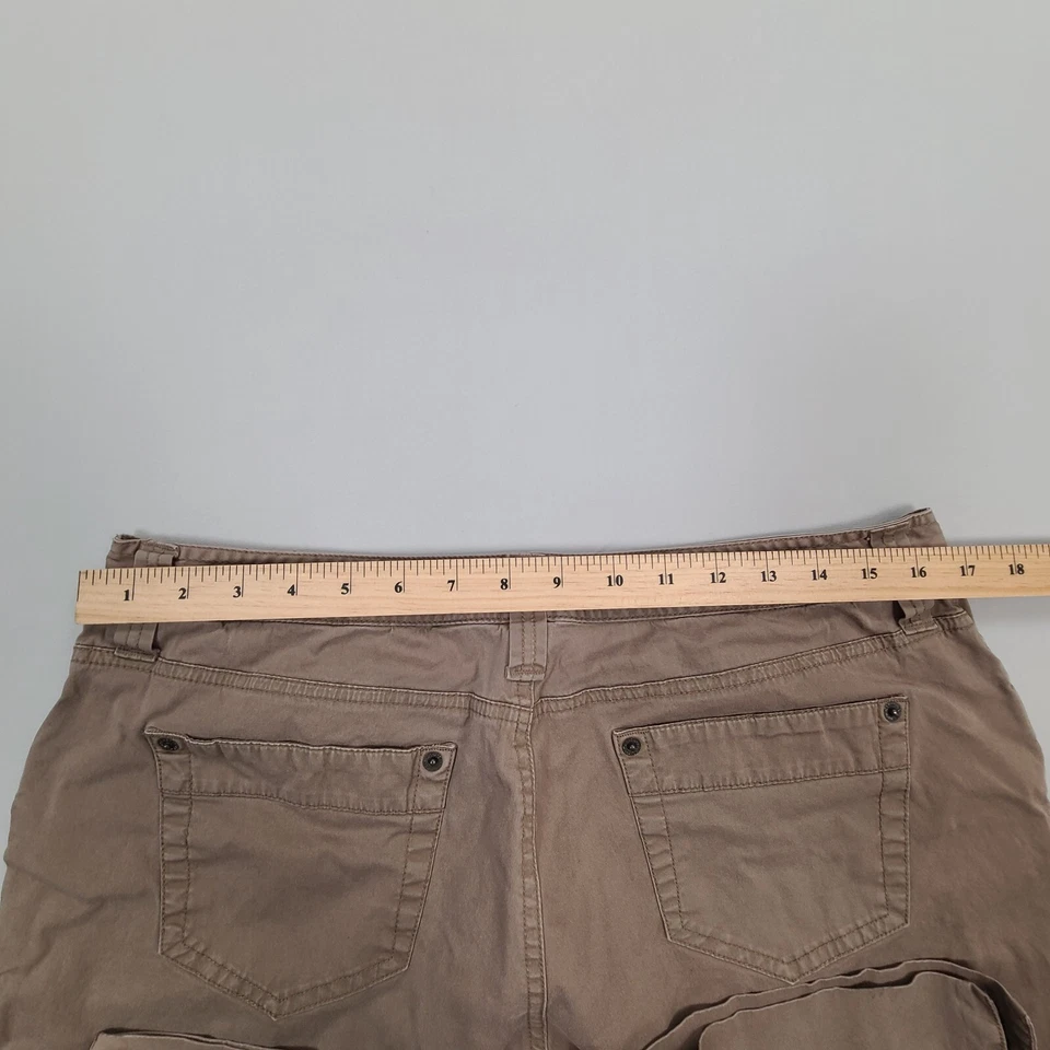 Pantalones Cortos Bass Para Mujer 12 Marrón Elastizados Exterior Informales Cómodos Elegantes Damas Foto 3 de 4