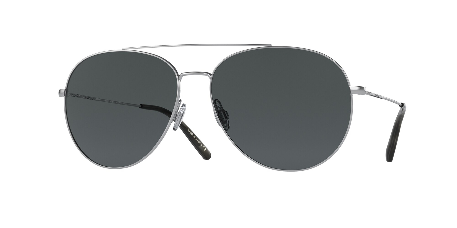 OLIVER PEOPLES OV1286S 5036P2 Airdale Silver MN Polarized 58 mm Men's Sunglasses