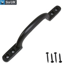 Black Cast Iron Door Pull Handle 4'' or 6" Hot Bed Sash D Pull Shed Garden Gate
