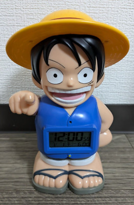 One Piece Luffy Alarm clock Watch Toy Hobby Retro Anime Rare EX