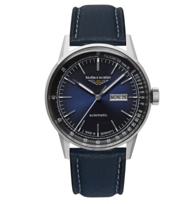 Bauhaus Aviation Herren Uhr Automatik Herren Uhr 2366-3 Flieger Automatikuhr Neu