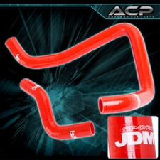 Tubo de manguera de radiador de refrigerante de alta temperatura de silicona rojo para Civic EG EK D15 D16