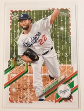 2021 Topps Holiday CLAYTON KERSHAW Base #HW180 Dodgers