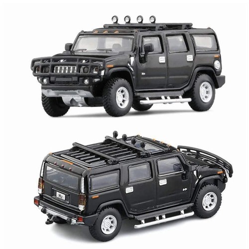 Hummer H2 SUV 1:64 Scale Model Car Metal Diecast Toy Vehicle Gift Collection - Picture 3 of 9
