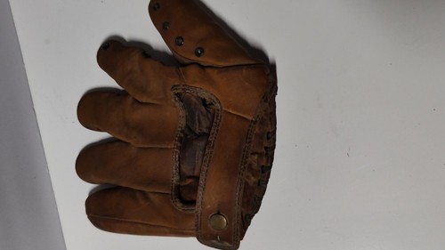 Vtg JC Higgins 150 Leather Baseball Glove Mitt 1675 Peanuts Lowrey, Sears - Picture 7 of 8