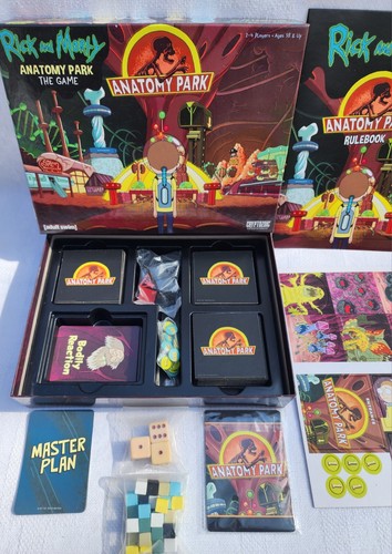 Rick and Morty Anatomy Park Juego de Mesa 2017 Cryptozoic Caja Abierta/NUEVO - Imagen 3 de 9