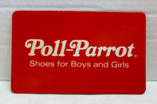 Vintage Red POLL-PARROT Shoes for Boys and Girls Store Placard UNUSED