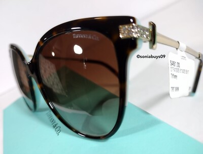 Tiffany & Co. Women\'s Brown Round/Cat Eye Sunglasses EXCELLENT Women main image 2