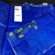 IKEA Frakta Shop Bag Blue Large Size Laundry Grocery Durable Lot of 2 NWT