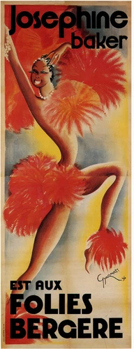 Josephine Baker By Paul Colin Vintage Singer/Dancer Poster
