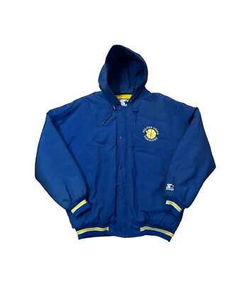 Vintage 90's Golden State Warriors Black Starter Parka Zip Vintage 90's Golden State Warriors Black Starter Parka Zip